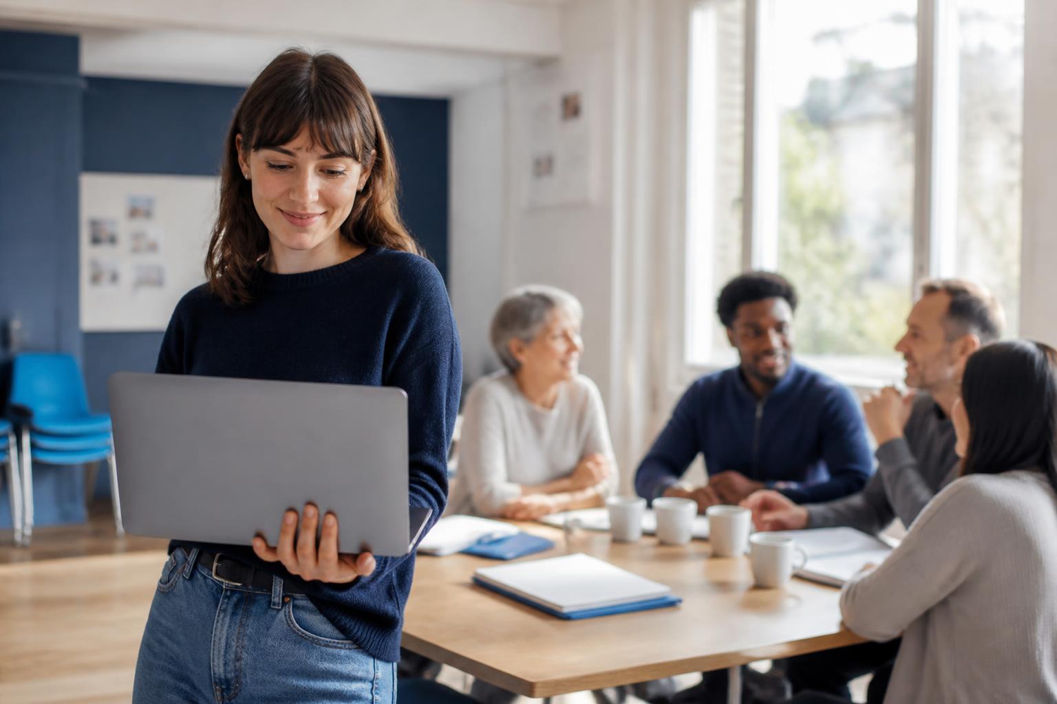 Responsable associative ou formation utilisant un outil de gestion