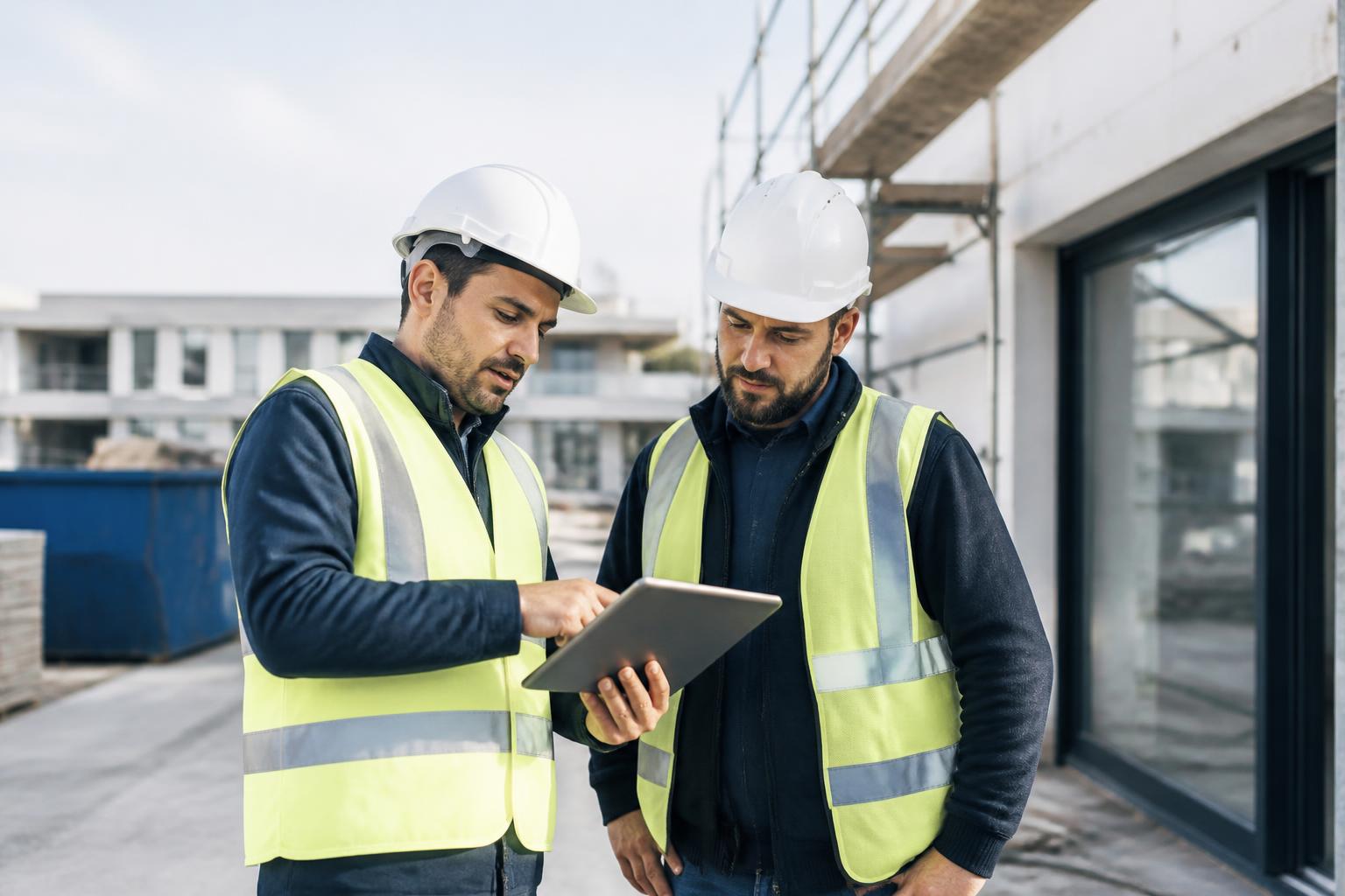 Chef de chantier consultant une mini-app de suivi